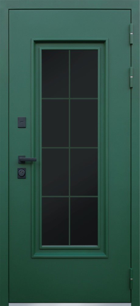 Товар Дверь Олимп с Окном и Английской Решеткой Терморазрыв 3К DIS007262